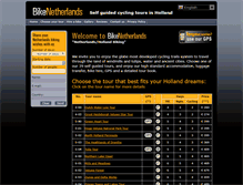 Tablet Screenshot of bike-netherlands.com